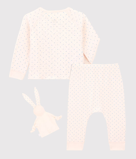 Baby Girls' Pink Organic Cotton Clothing - 3-Pack FLEUR pink/EDNA blue