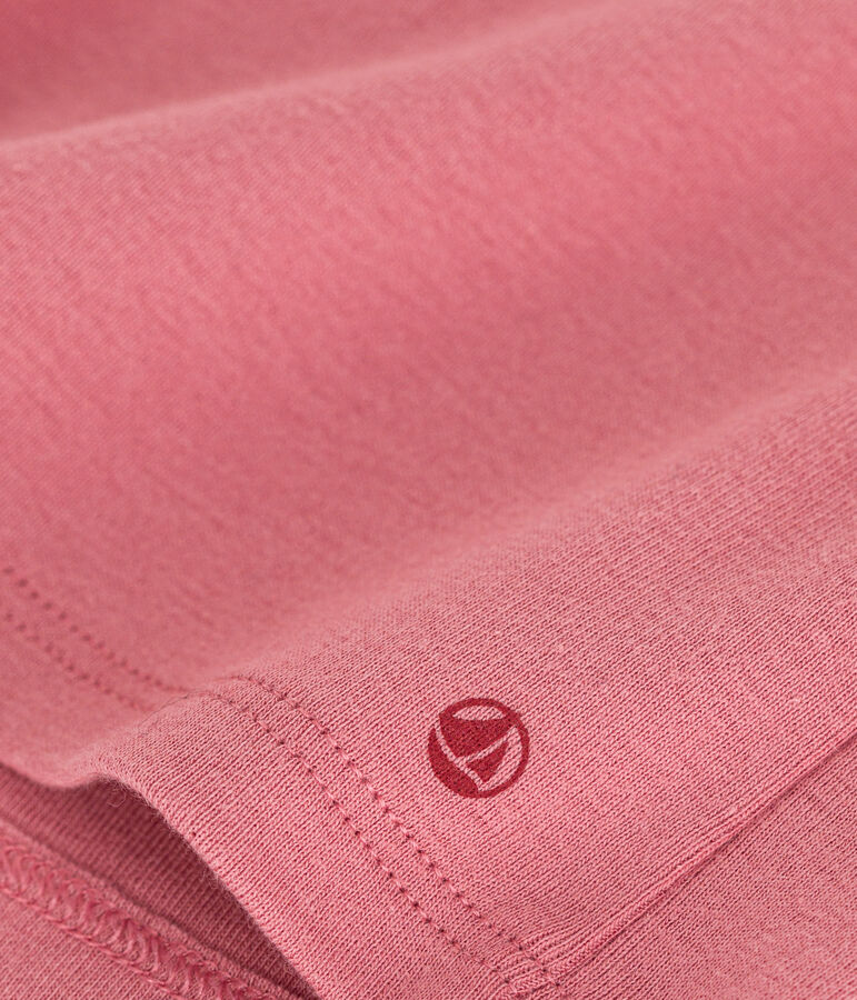 Babies' cotton blouse with a collar ROSEWOOD pink