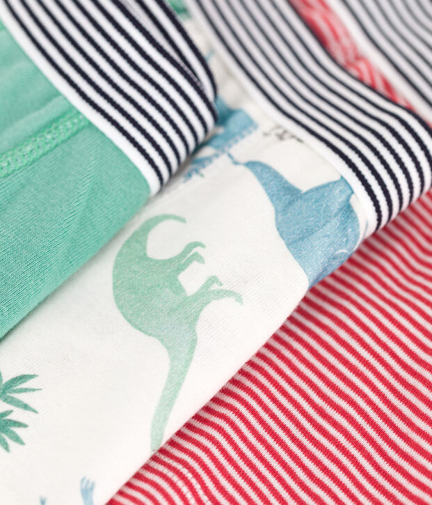Children's dinosaur print cotton boxers - 3-Pack multicolor