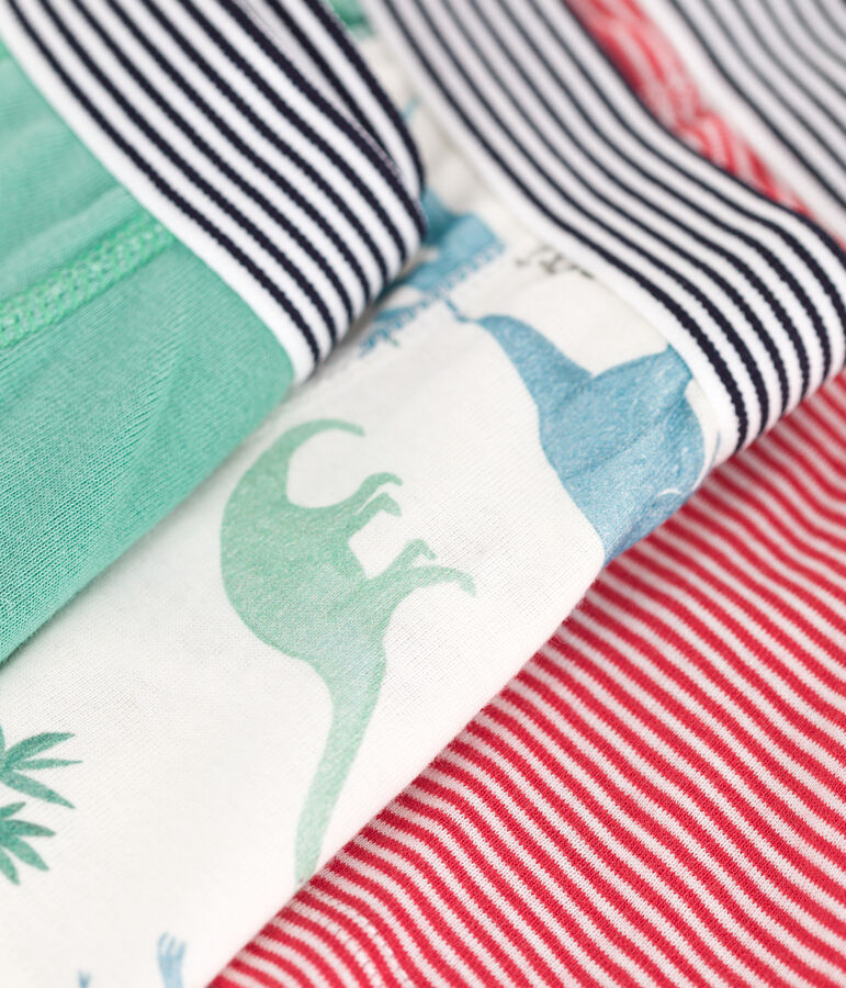 Children's dinosaur print cotton boxers - 3-Pack multicolor