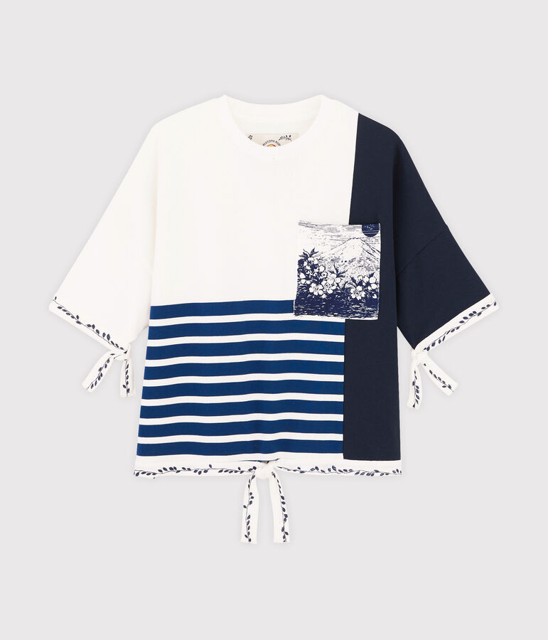 Women's Breton top Christoph Rumpf x Petit Bateau white/blue
