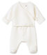 Two-in-one sleepsuit in a quilted tubic