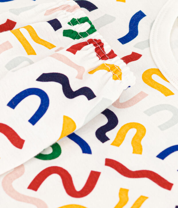 Babies' Luminous Printed Cotton Shorts white/multicolor