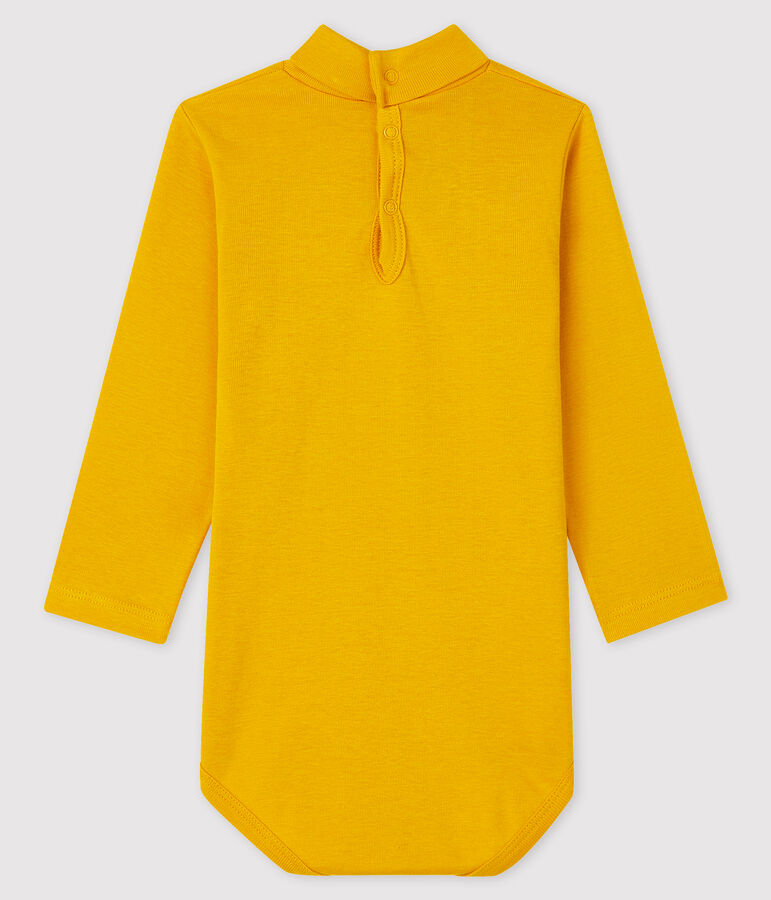Baby's long-sleeved roll-neck bodysuit BOUDOR yellow