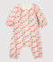 Babies' Floral Wool and Organic Cotton Jumpsuit beige/multicolor