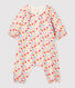 Babies' Floral Wool and Organic Cotton Jumpsuit