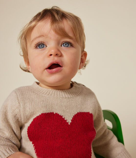 Babies' knitted jumper containing wool. AVALANCHE /CORRIDA