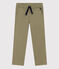 Boys' Regular Cotton Serge Trousers MARECAGE green