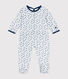 Babies' velour sleepsuit
