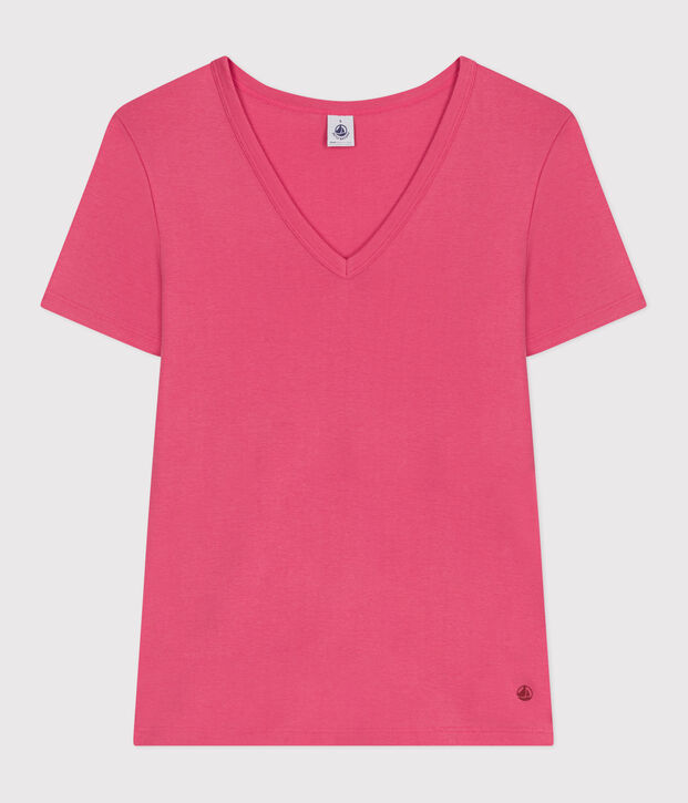 Women's Iconic striped cotton T-Shirt pink