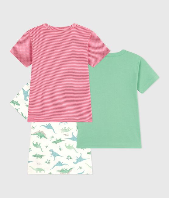 Children's short-sleeved cotton dinosaur T-shirts - 3-Pack variante 1