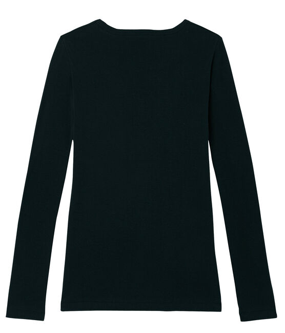 women's long sleeved t•shirt NOIR black