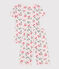 Children's floral print cotton capri pyjamas FLEUR pink/MULTICO white