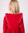 Children's long-sleeved plain corduroy dress TERKUIT red