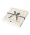 Babies' Square Bath Towel & Comforter in Terry and Tube Knit MARSHMALLOW white/MULTICO white