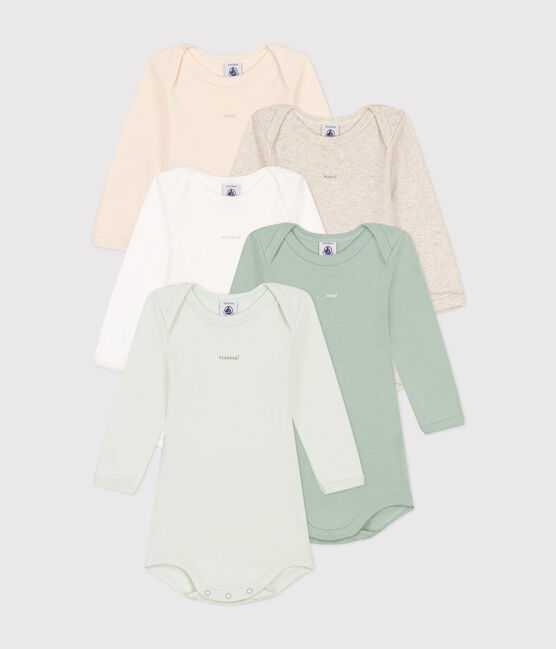 Babies' long-sleeved cotton bodysuits - 5-pack variante 1