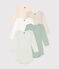 Babies' long-sleeved cotton bodysuits - 5-pack variante 1