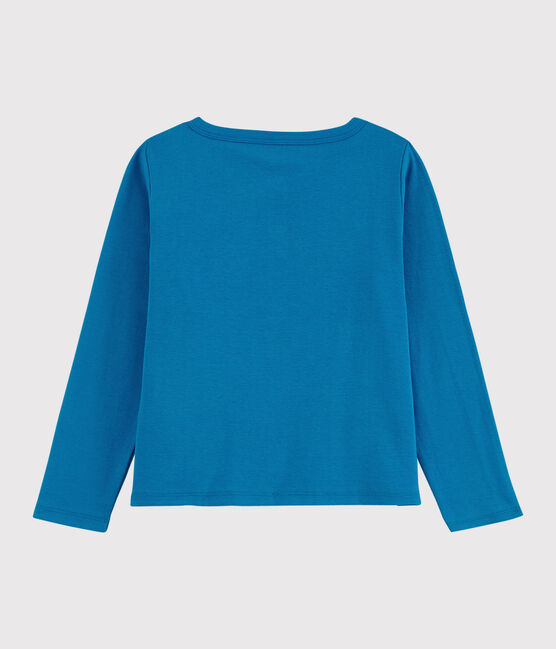 Girls' Cotton Cardigan MYKONOS blue