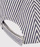 Babies' Fabric Petit Bateau Family Cap MEDIEVAL blue/MARSHMALLOW white