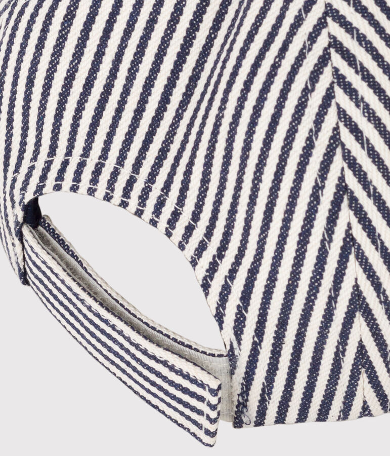 Babies' Fabric Petit Bateau Family Cap blue/white