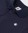 Babies' short-sleeved plain cotton polo shirt SMOKING blue
