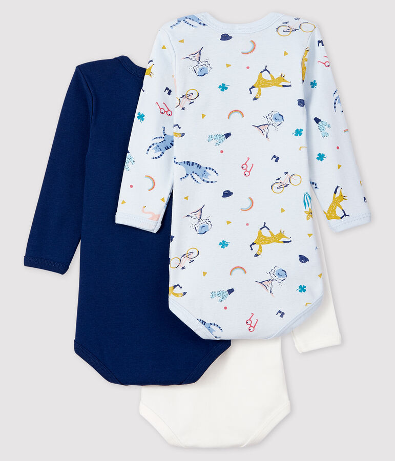 Baby Boys' Long-Sleeved Bodysuit - 3-Piece Set multicolor