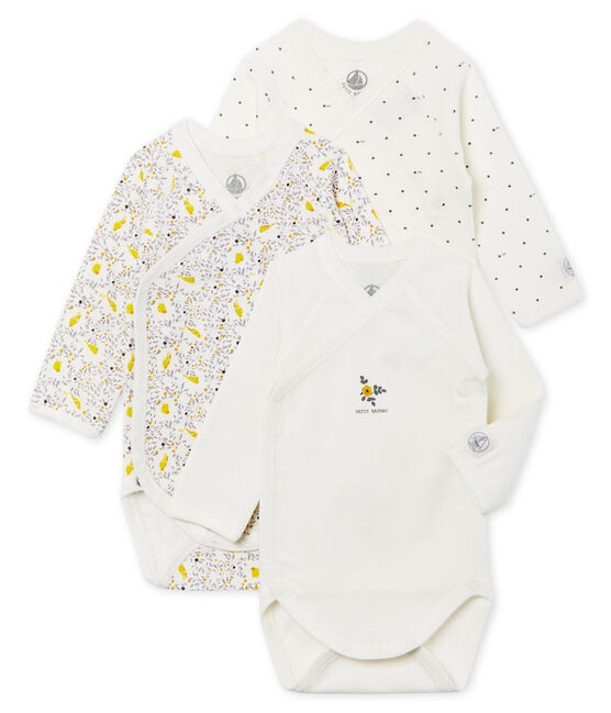 Baby girls' long-sleeved bodysuit - Set of 3 variante 1