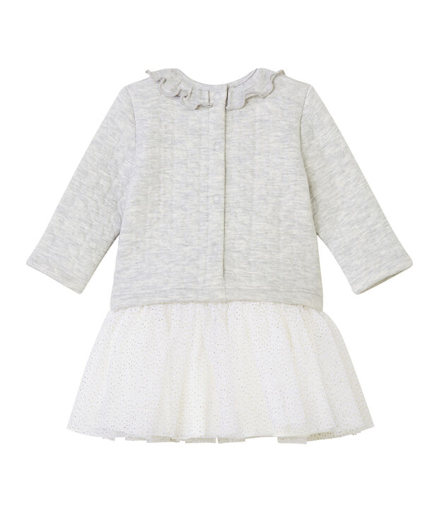 Baby Girls' 2 in 1 Long-Sleeved Dress BELUGA CHINE
