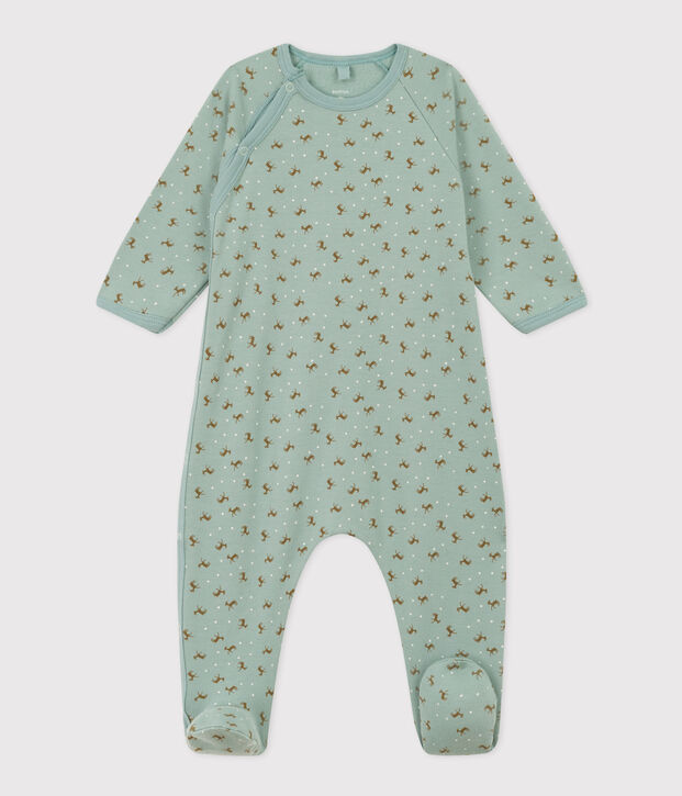 Babies' Patterned Fleece Pyjamas green/multicolor