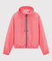 Unisex short windbreaker GROSEILLER pink/MARSHMALLOW white