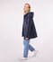 Iconic Recycled Fabric and Organic Cotton Raincoat SMOKING blue