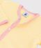 Babies' Stripy Organic Cotton Sleepsuit ORGE yellow/MARSHMALLOW white