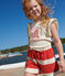 Children's short-sleeved printed cotton T-shirt AVALANCHE Ecru