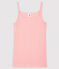 Women's strappy top with decorative touches CHARME pink/ECUME white
