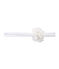 Girl's headband with flower MARSHMALLOW white