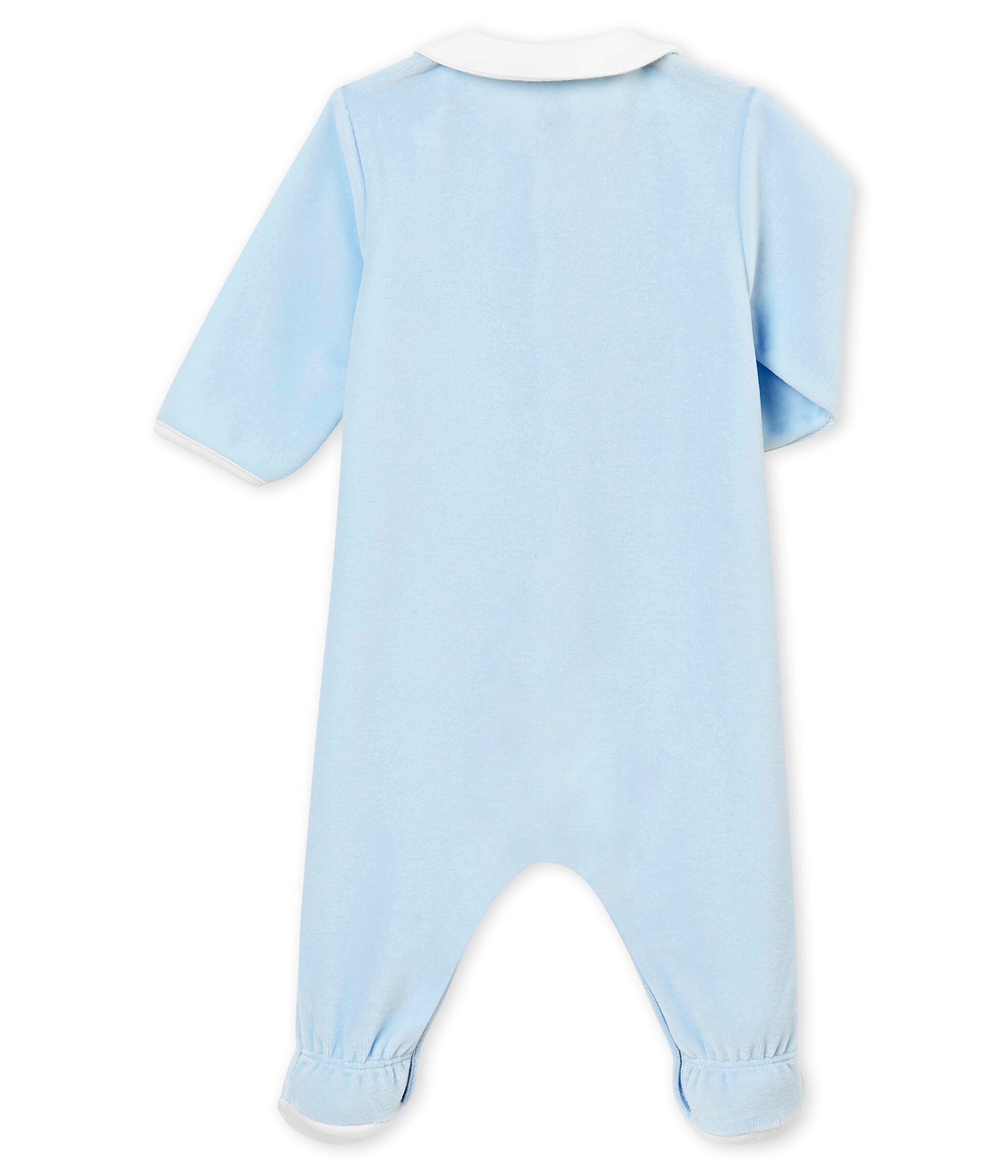 plain blue sleepsuits