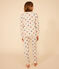 Women's Heart-pattern Cotton Pyjamas AVALANCHE white/MULTICO
