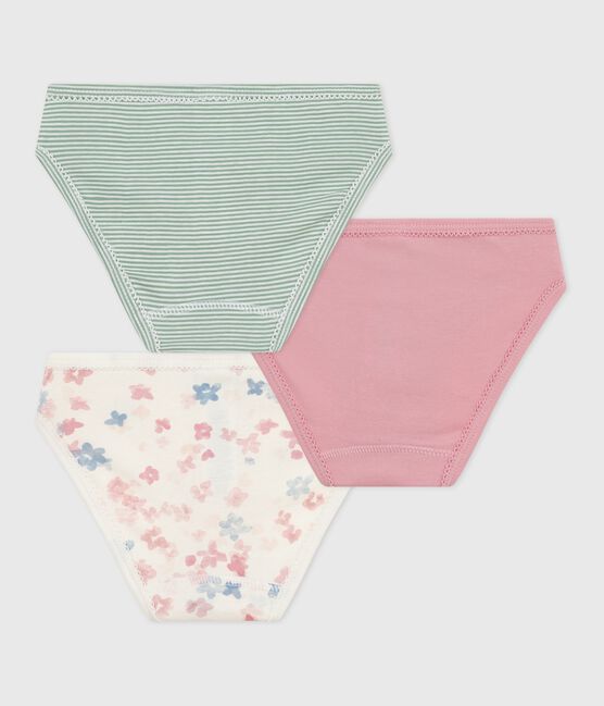 Pack of children's floral-print cotton pants variante 1