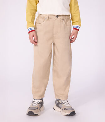 Children's 5-pocket denim trousers.