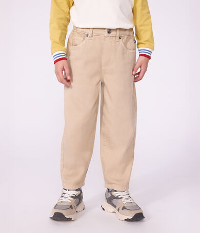 Children's 5-pocket denim trousers.
