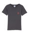 Boy's patterned V-neck tee Maki grey