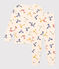 Children's Cotton Print Pyjamas AVALANCHE white/MULTICO