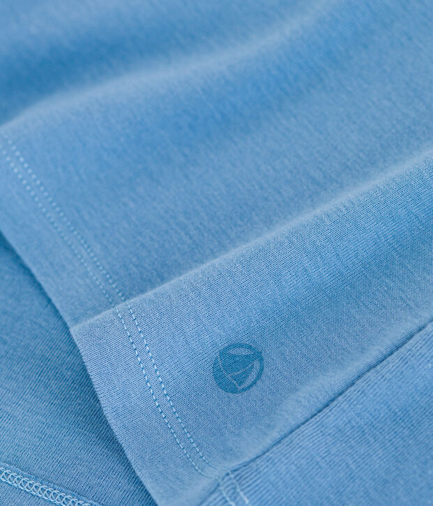 Women's Iconic plain cotton T-shirt blue