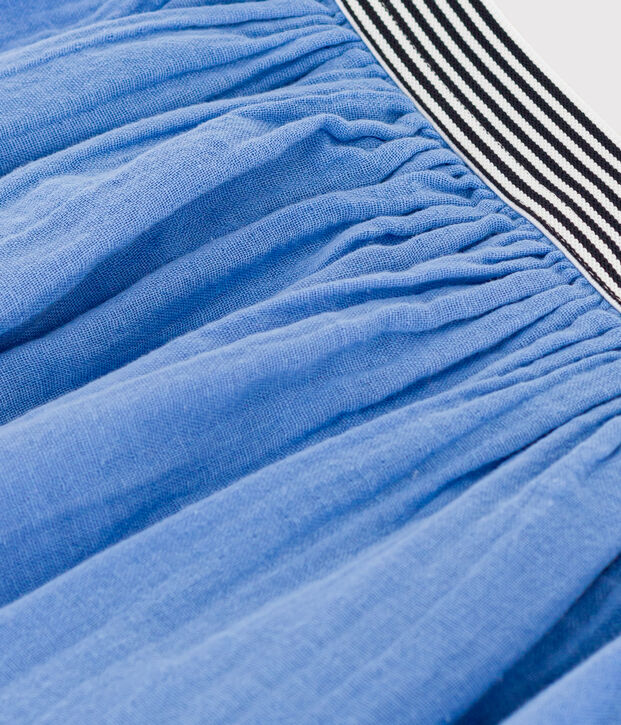 Girls' Cotton Gauze Skirt blue