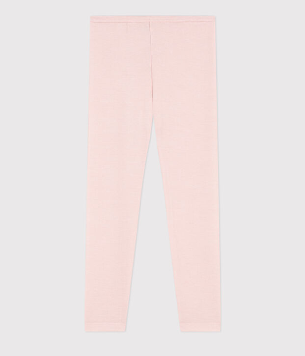 Children's Unisex Wool and Cotton Leggings pink