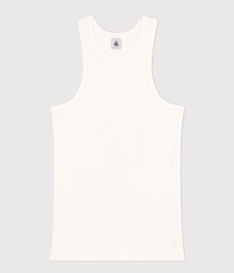 Women's Cotton Vest Top ECUME white