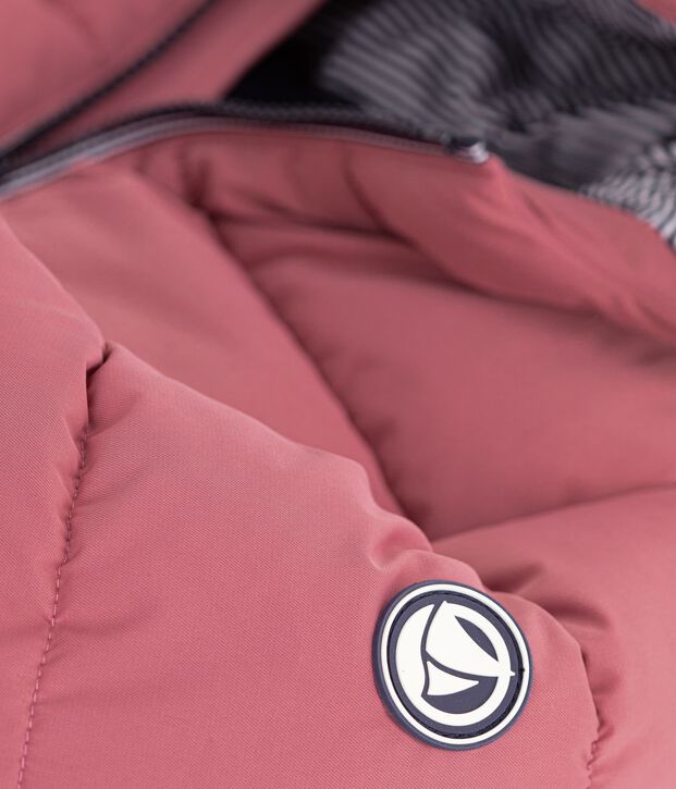 Children's plain puffer jacket pink