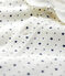 Babies' Starry Footless Organic Cotton Sleepsuit with Collar MARSHMALLOW white/TEMPETE grey