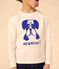 Children's unisex long-sleeved cotton T-shirt AVALANCHE white/NEWBLEU