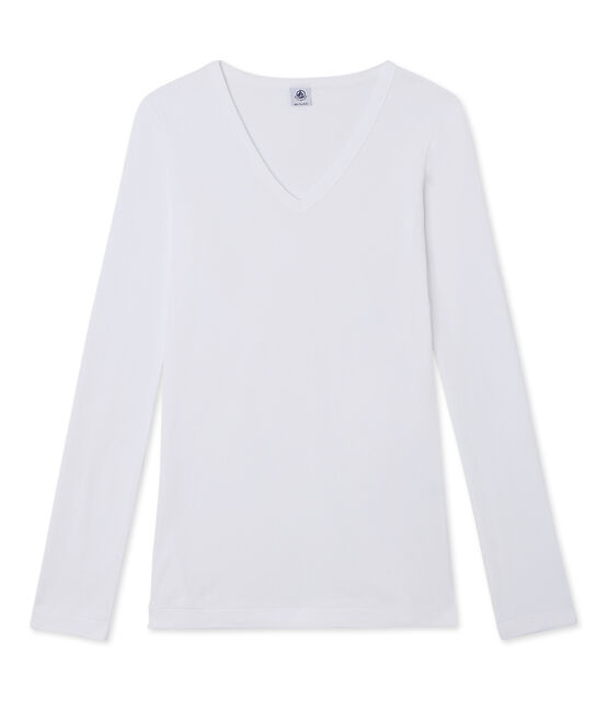women's long sleeved t•shirt ECUME white